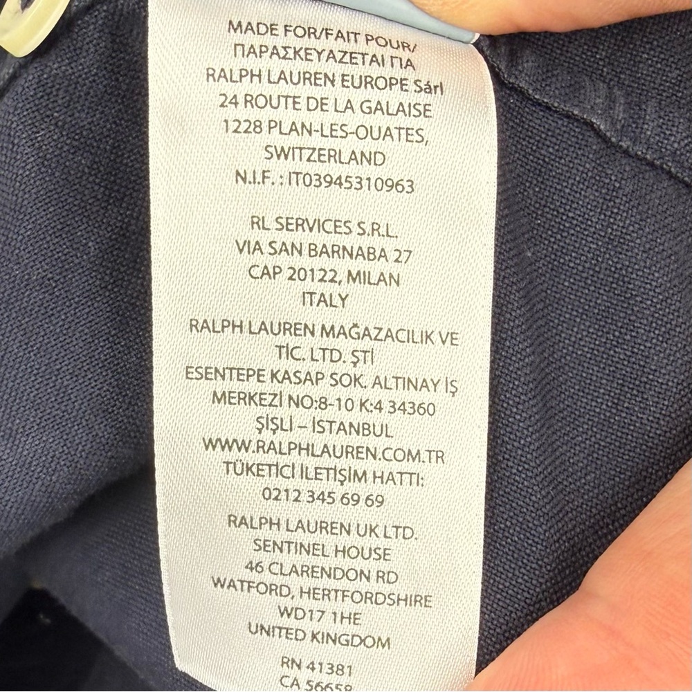NWT Polo Ralph Lauren Navy Short Sleeve Button Down Shirt Men’s 3XLT Big & Tall - Picture 16 of 16